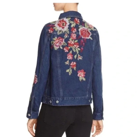 JOHNNY WAS WORKSHOP Desi Embroidered Denim Jacket, Size LARGE, NWOT - Picture 5 of 8